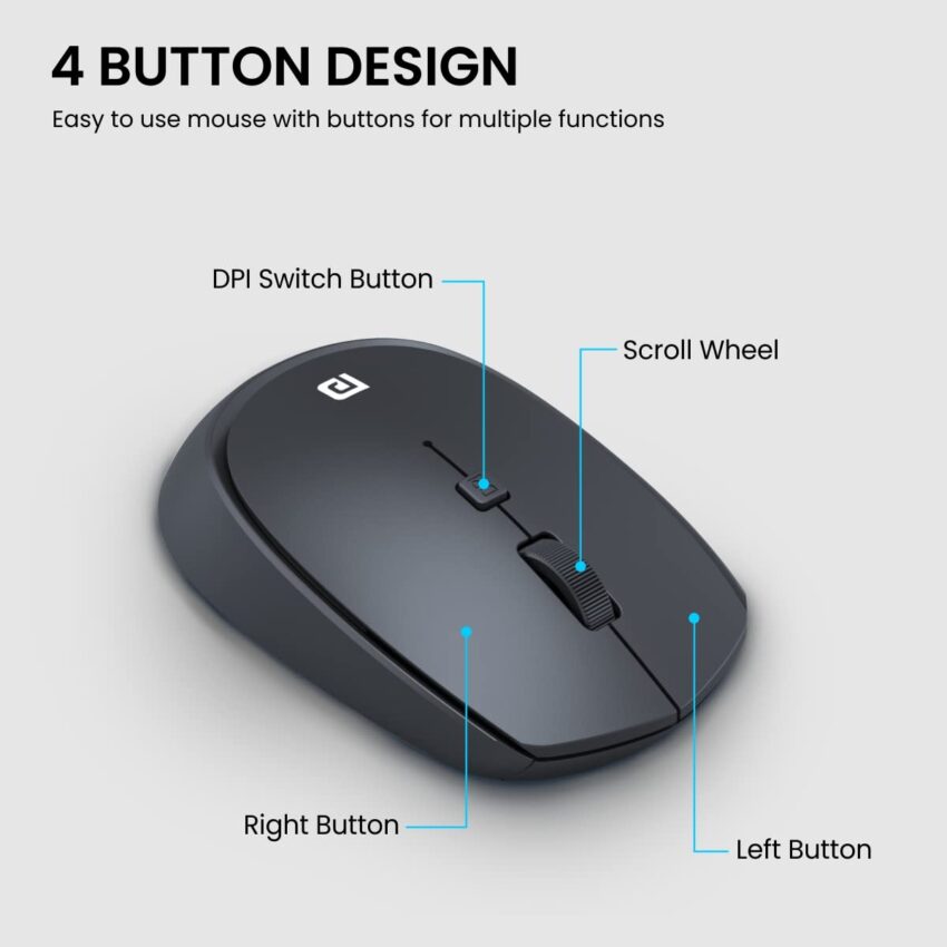 Portronics Toad 23 Wireless Optical Mouse - Image 6
