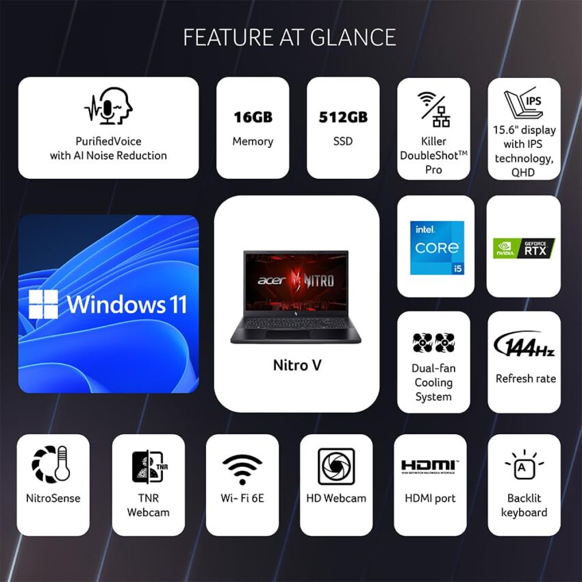 Acer Nitro V Gaming Laptop 13th Gen - Image 9