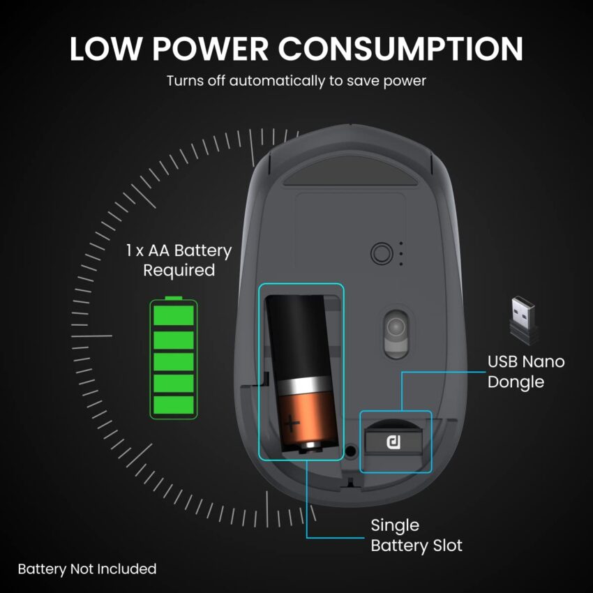 Portronics Toad 23 Wireless Optical Mouse - Image 4