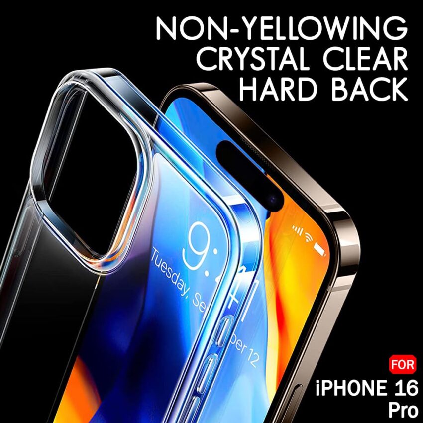 TheGiftKart Ultra-Hybrid Crystal Clear Cover for iPhone 16 Pro - Image 7