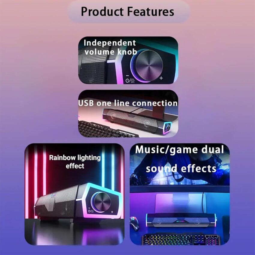 Ant Esports GS370SB Gaming Computer Speakers - Image 3
