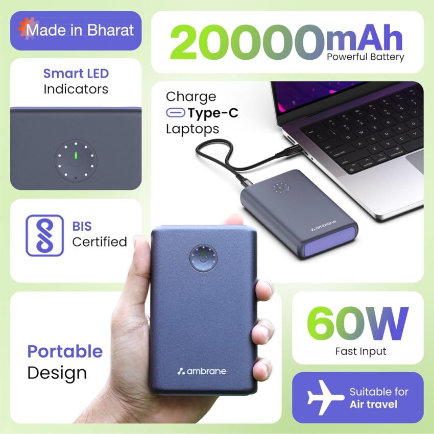 Ambrane Powerbank for MacBook (85W) - Image 7